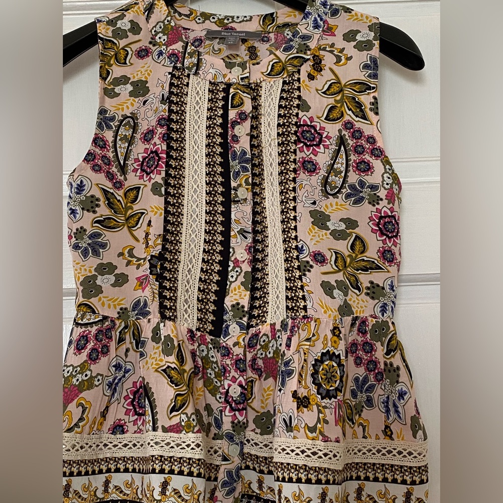 Anthropologie floral péplum top